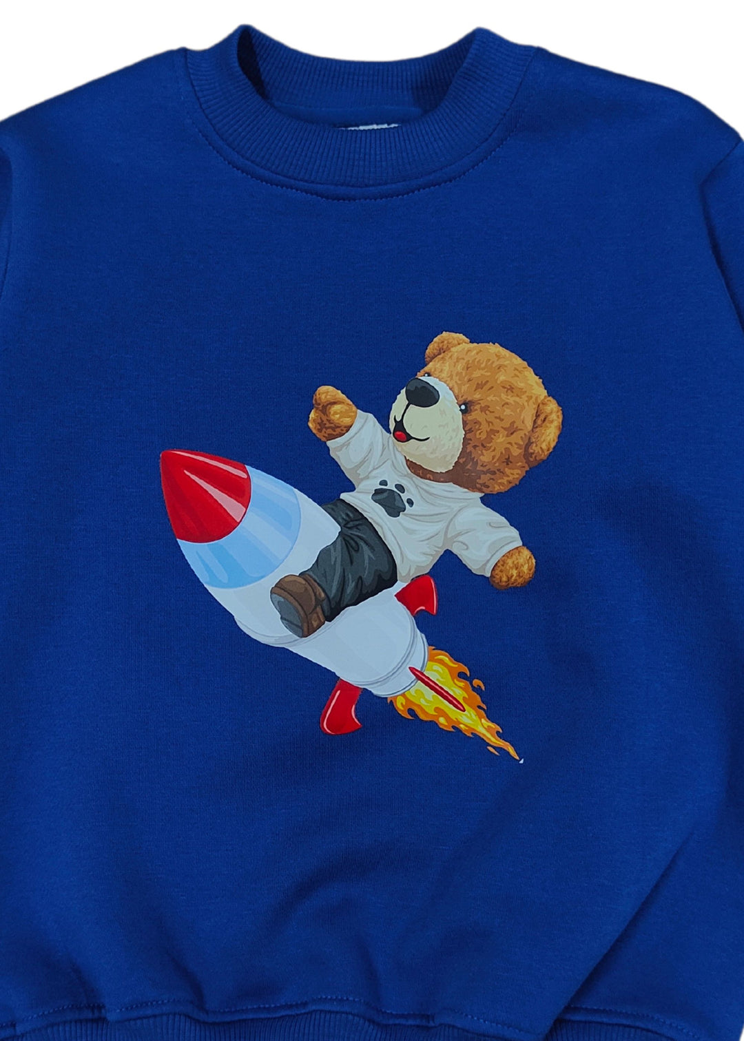 Rocket Teddy Fleece Kids Sweatshirt