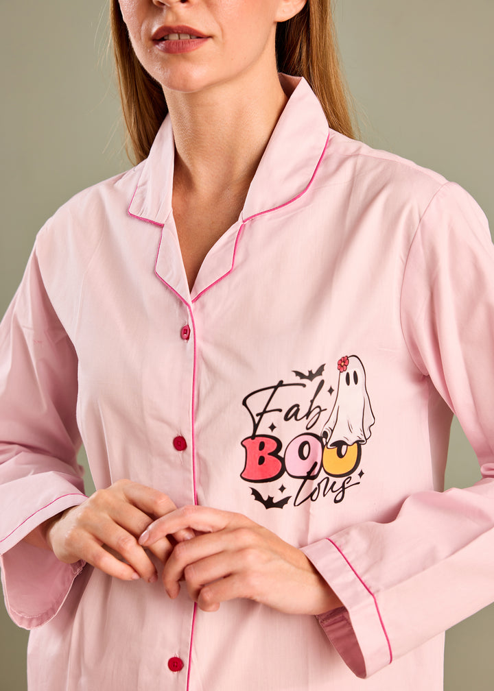 Faboolous Long Sleeve Women's Night Suit