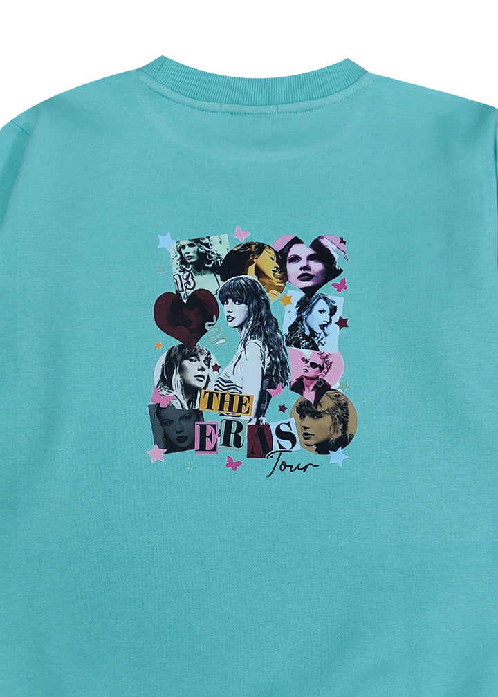 Swiftie Print Long Sleeve Kids Sweatshirt