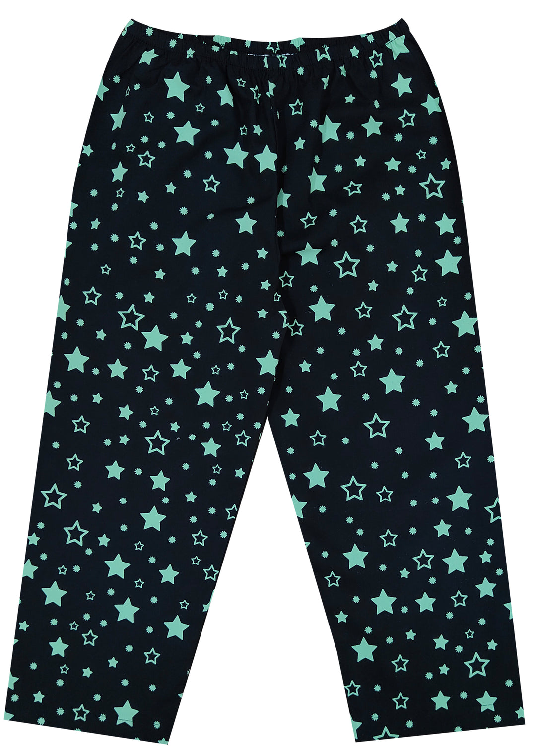 Glow in the Dark Stars Print Long Sleeve Kids Night Suit