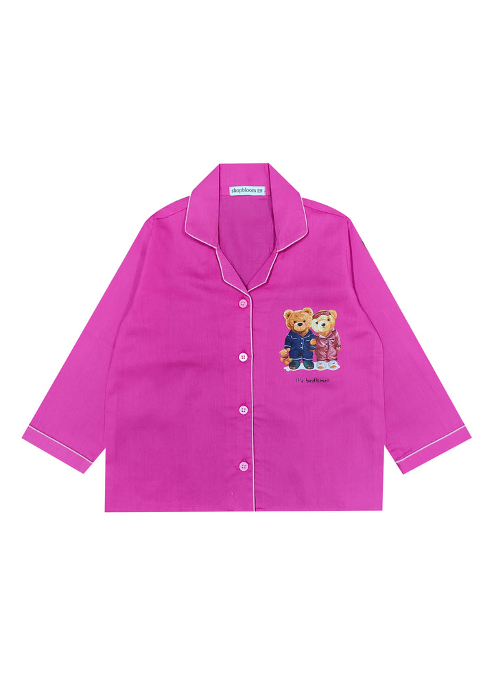 Its Bedtime Teddy Long Sleeve Kids Night Suit