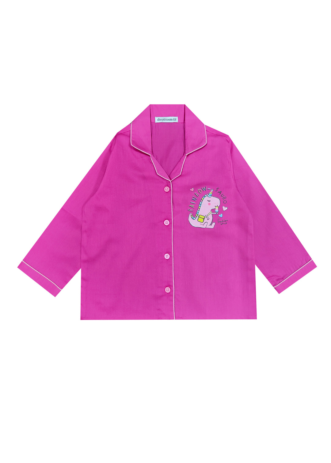 Pink Unicorn Long Sleeve Kids Night Suit