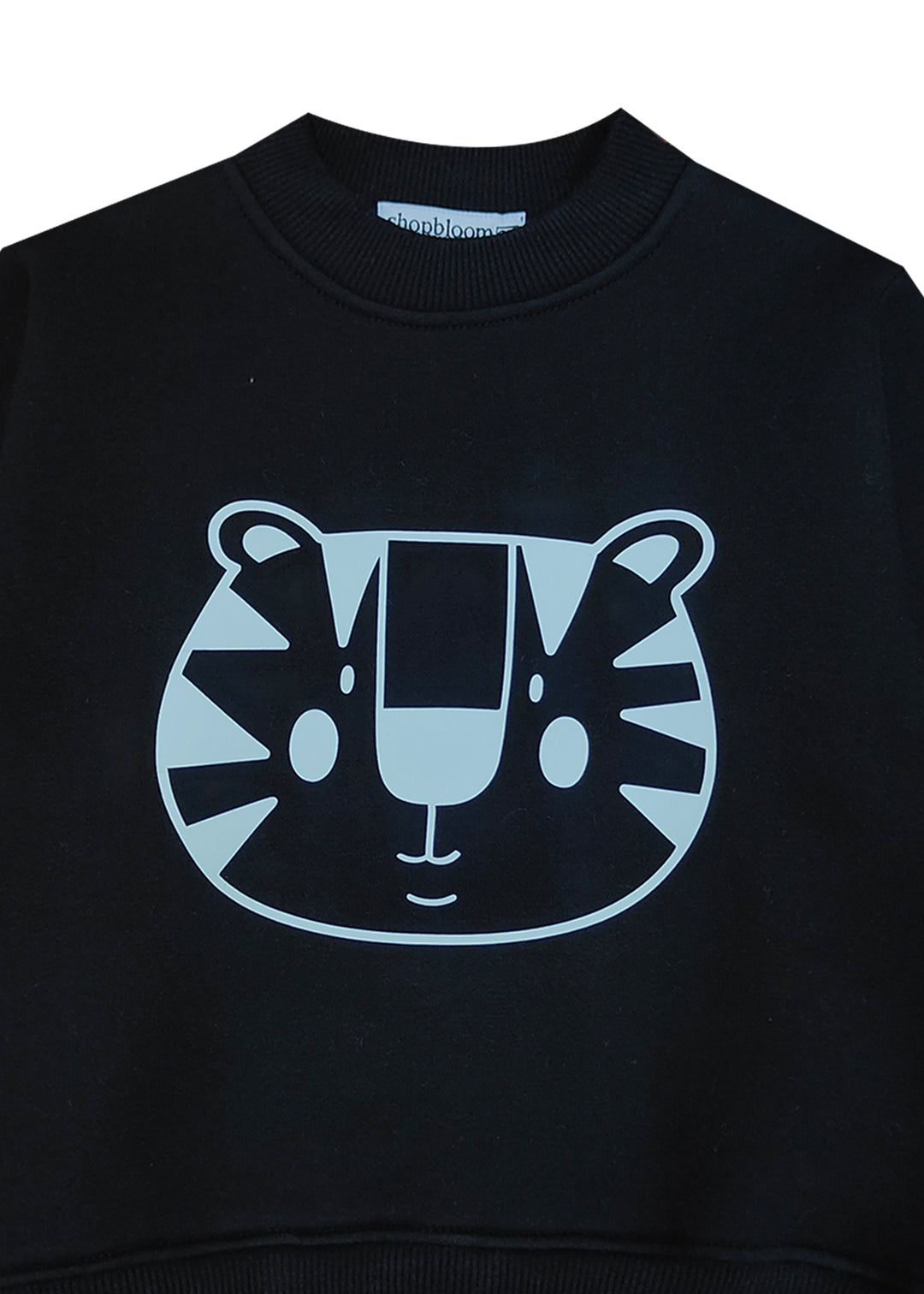 Glow In The Dark Tiger Warm Fleece Kids Sweatshirt