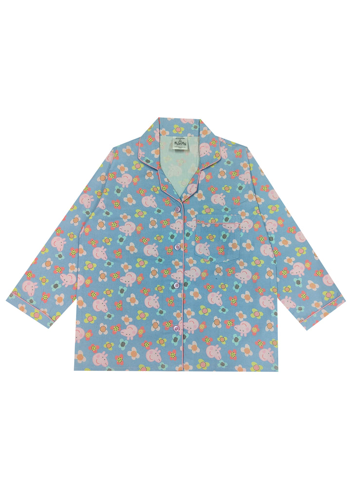 Peppa Flower Long Sleeve Kids Night Suit