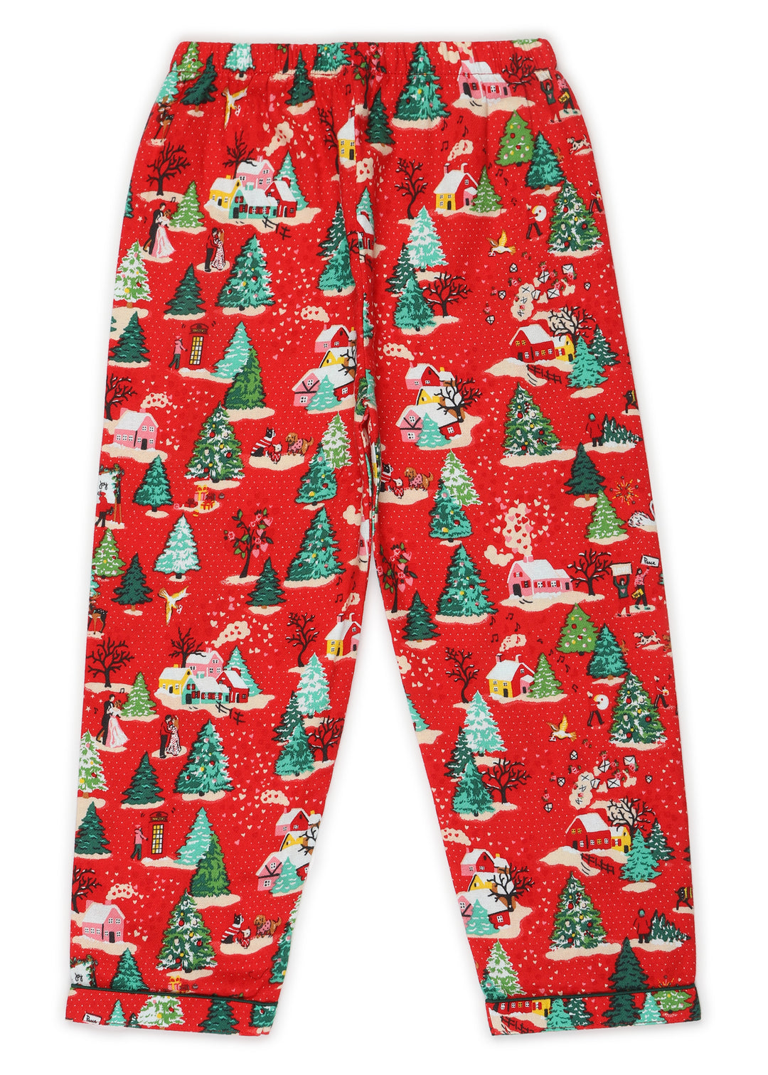 Christmas Wonderland Cotton Flannel Long Sleeve Kid's Night Suit