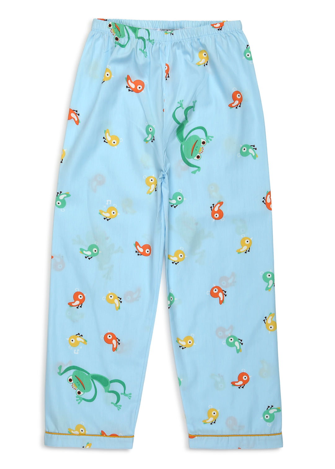 Cute Frog Print Long Sleeve Kids Night Suit