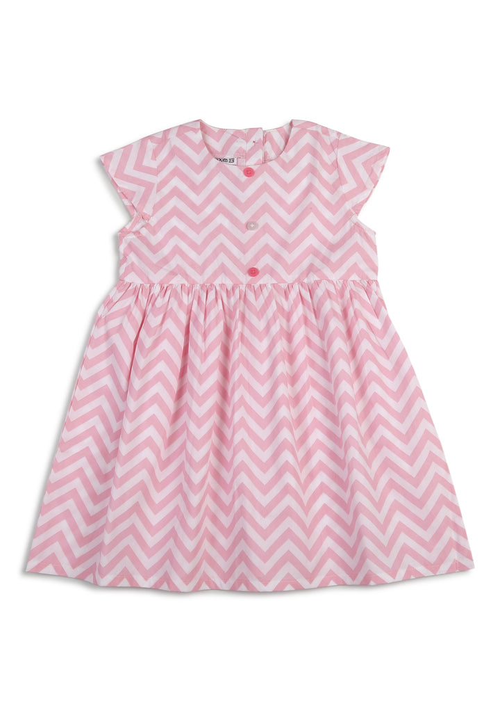 Diagonal Striped Girl's Dress