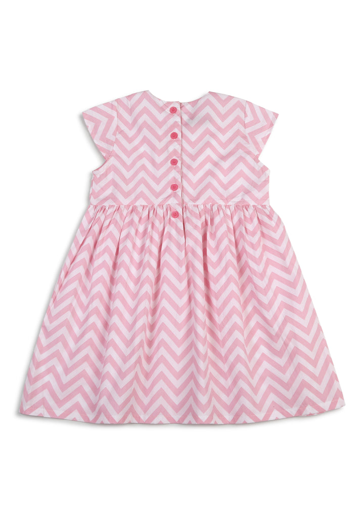 Diagonal Striped Girl's Dress