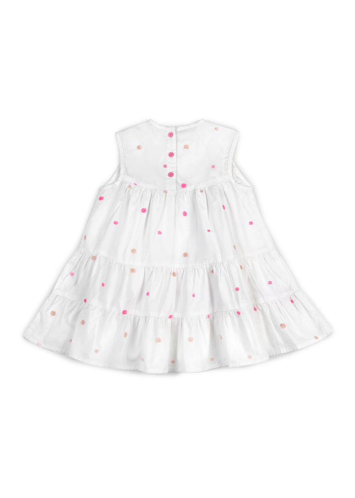 Embellished Tiered Girl's Dress