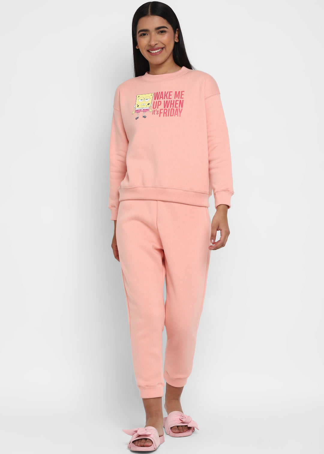 Wake Me Up When It's Friday Long Sleeve Women's Co-ord Set - Shopbloom