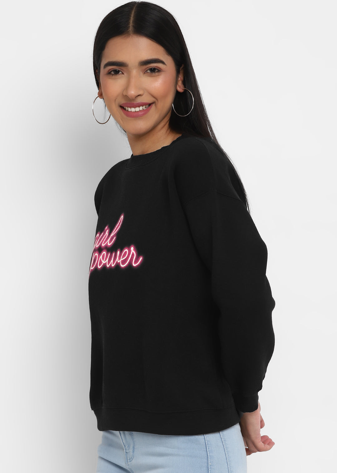 Girl Power Long Sleeve Women's Sweatshirt - Shopbloom