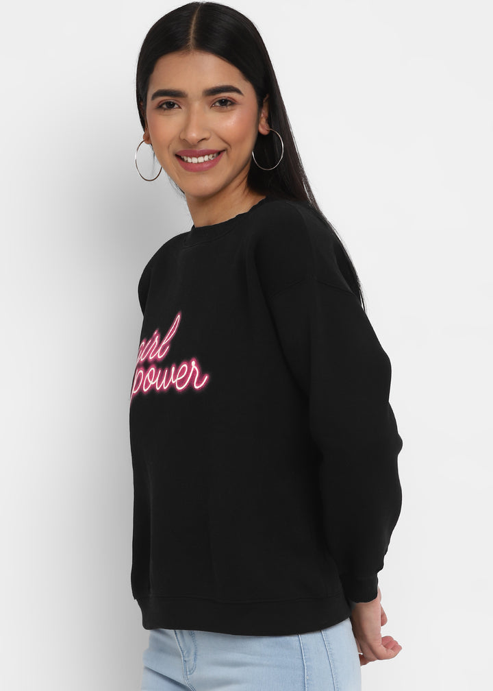 Girl Power Long Sleeve Women's Sweatshirt - Shopbloom