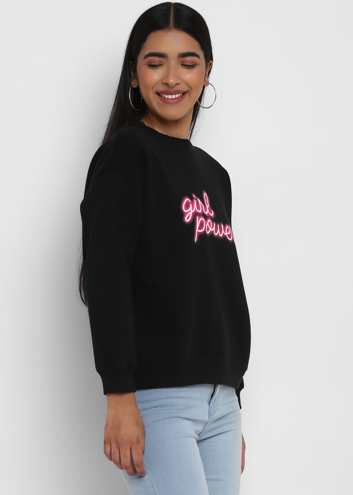 Girl Power Long Sleeve Women's Sweatshirt - Shopbloom