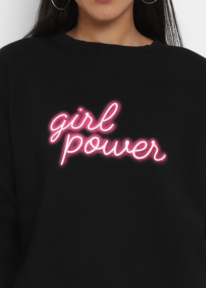 Girl Power Long Sleeve Women's Sweatshirt - Shopbloom