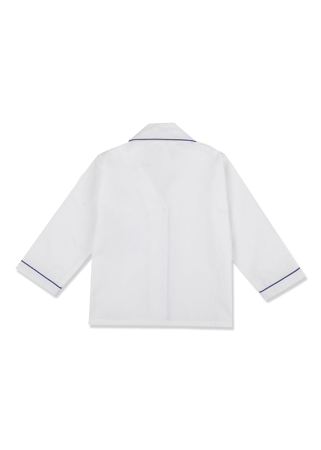 Late Night Drinking Buddy Embroidered Pocket Long Sleeve Kids Night Suit - Shopbloom