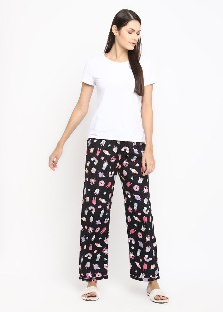 Black Unicorn Women's Pyjama Bottoms - Shopbloom