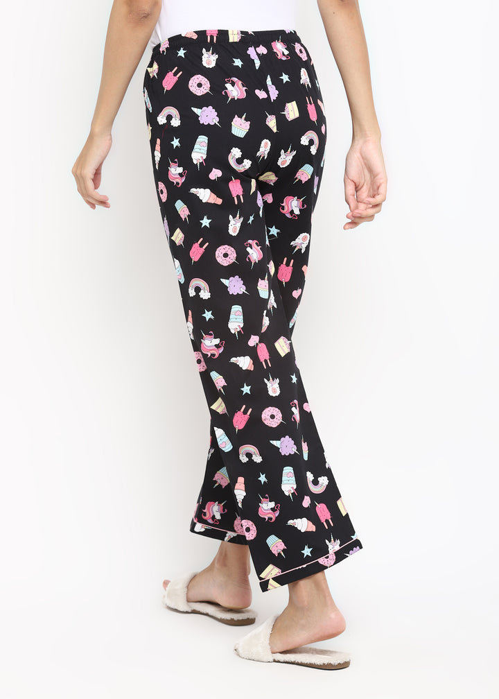 Black Unicorn Women's Pyjama Bottoms - Shopbloom