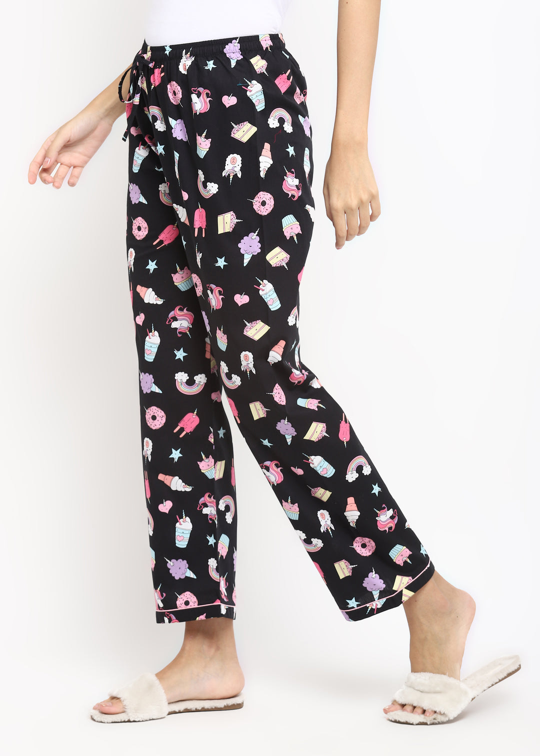 Black Unicorn Women's Pyjama Bottoms - Shopbloom