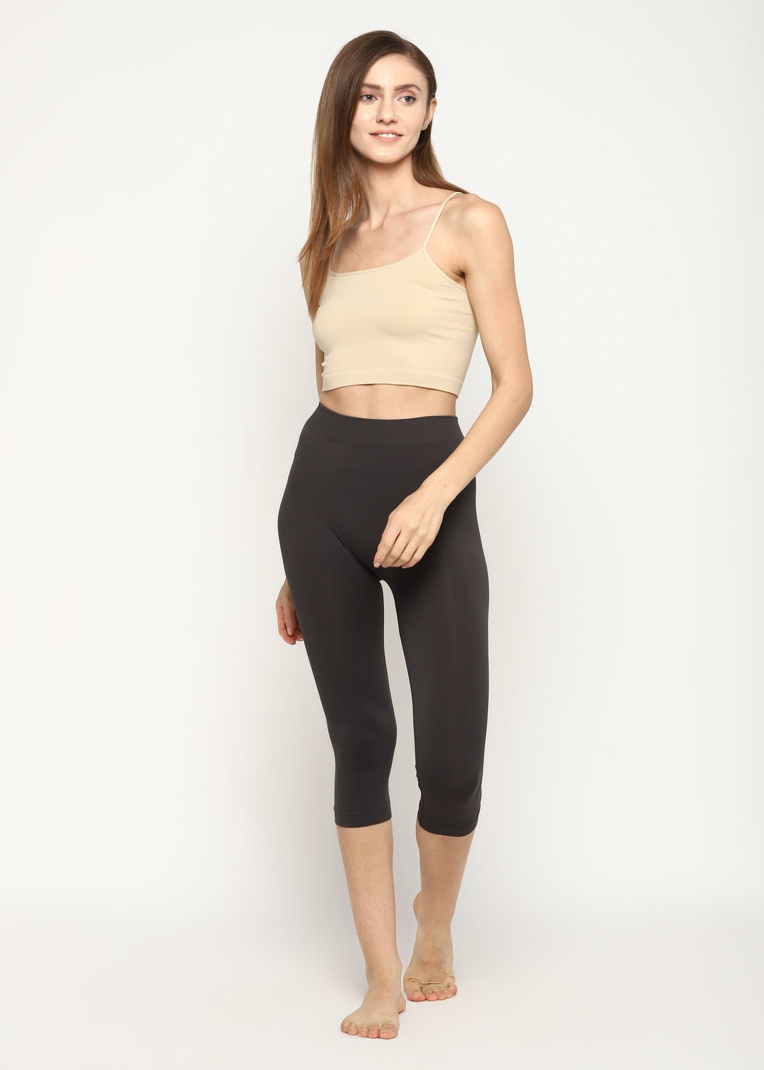 Seamless Beige Women's Bra Top - Shopbloom