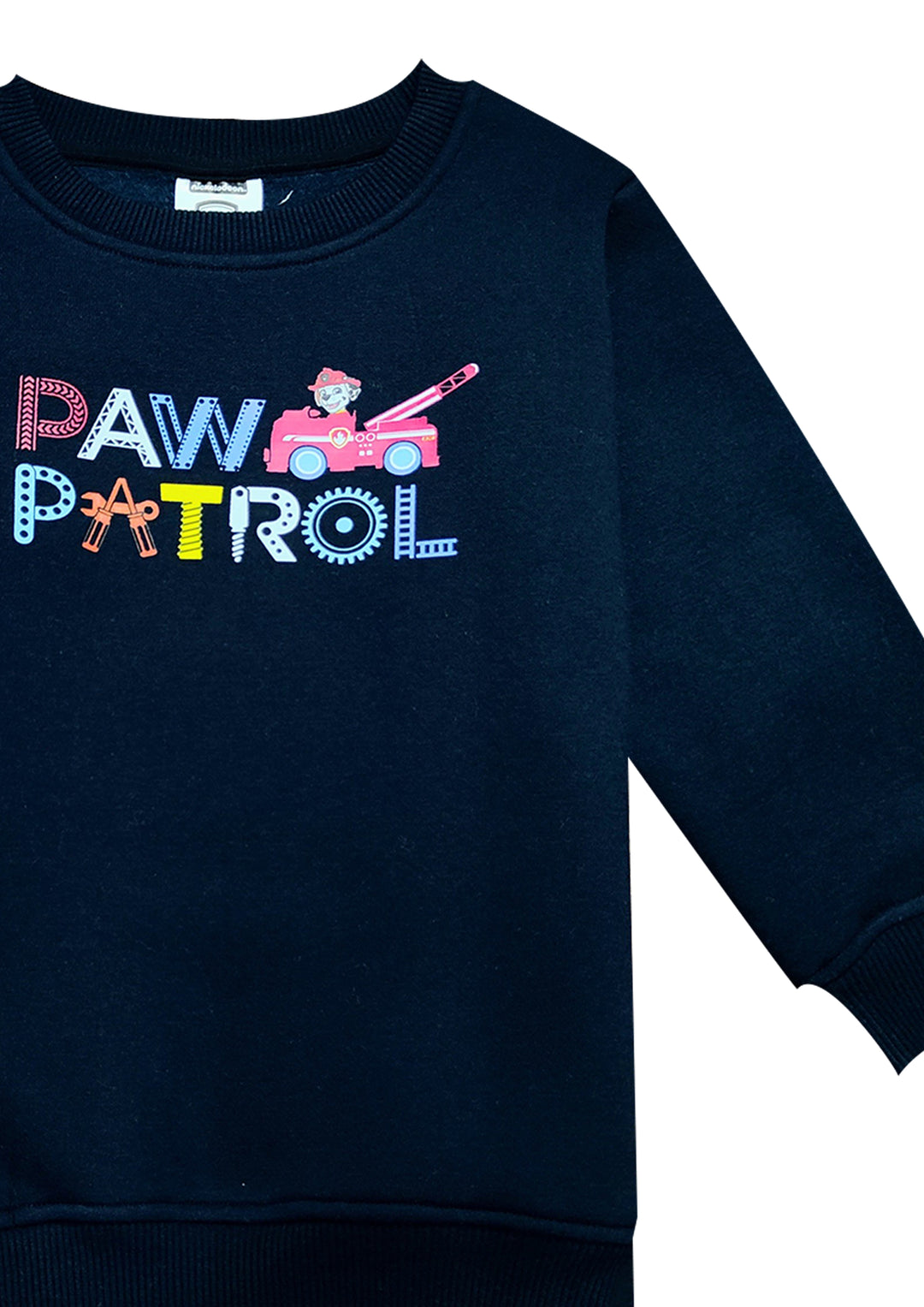 Paw Patrol Logo Print Cotton Fleece Kids Sweatshirt Set - Shopbloom