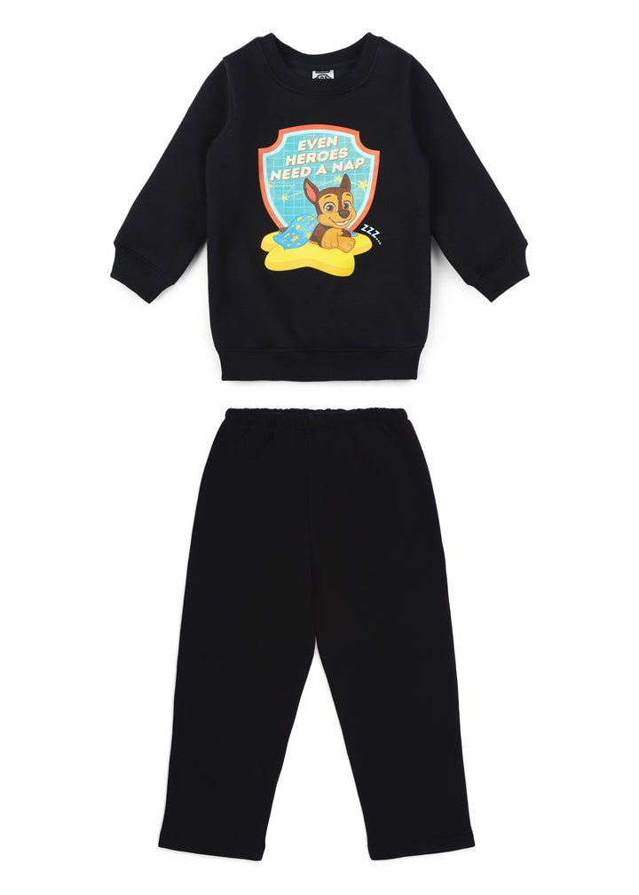 Paw Patrol Heroes Print Cotton Fleece Kids Sweatshirt Set - Shopbloom