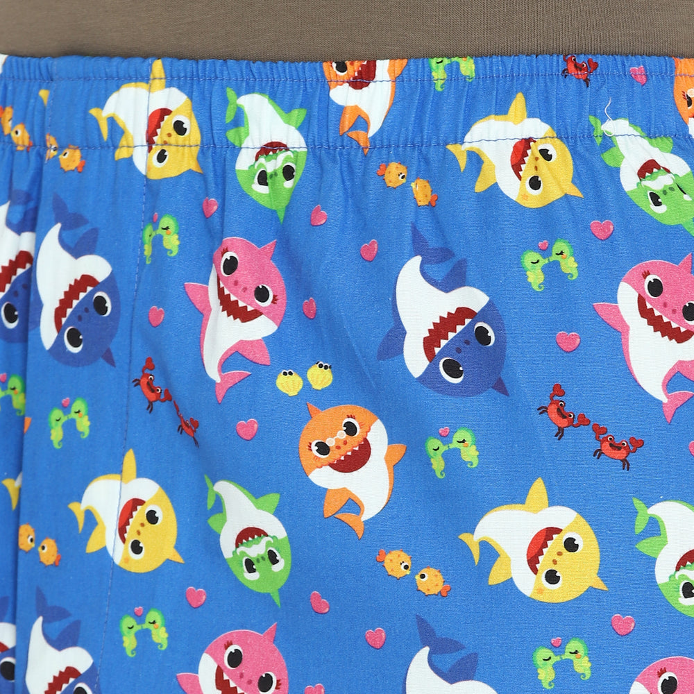 Baby Shark Blue Print Men's Boxers - Shopbloom