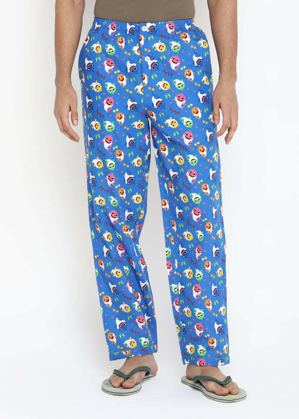 Baby Shark Blue Print Men's Pyjama - Shopbloom