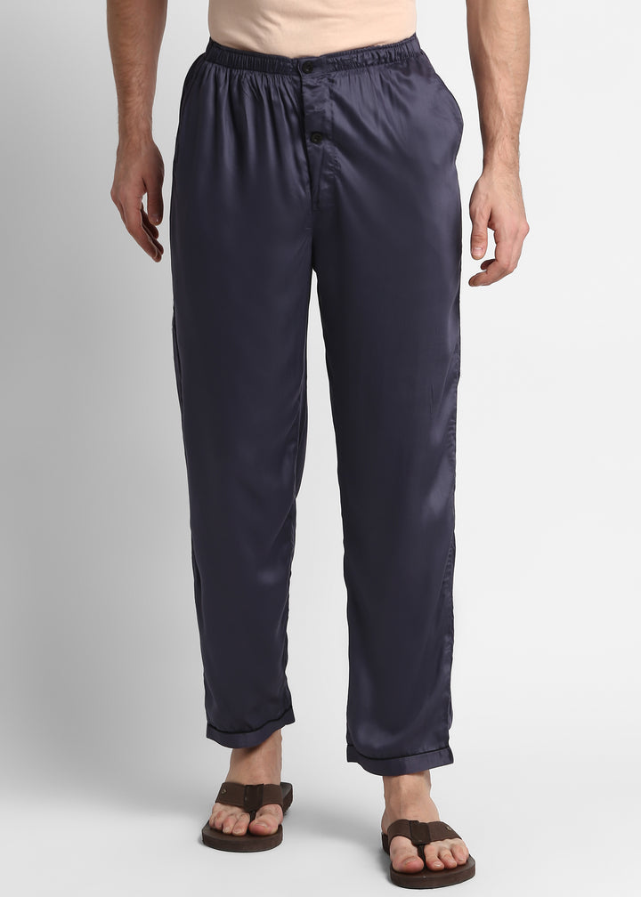 Ultra Soft Dark Grey Modal Satin Men's Pyjama Bottoms - Shopbloom