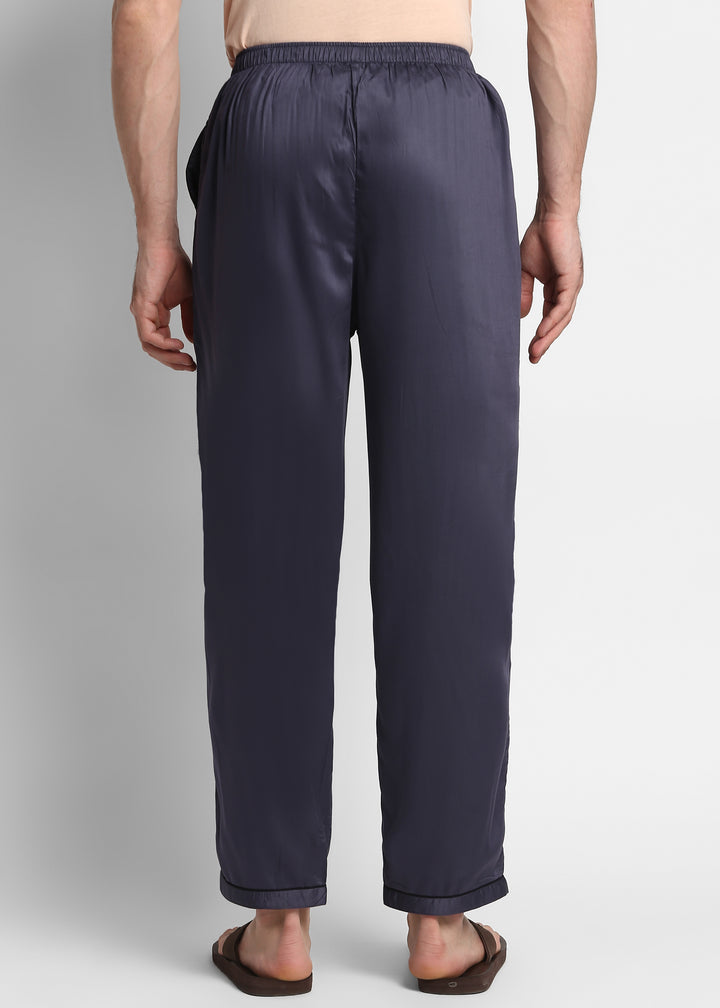 Ultra Soft Dark Grey Modal Satin Men's Pyjama Bottoms - Shopbloom