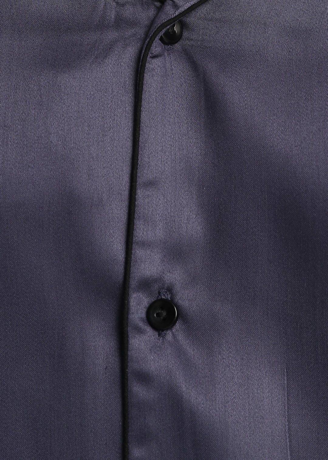 Ultra Soft Dark Grey Modal Satin Long Sleeve Men's Night Suit - Shopbloom