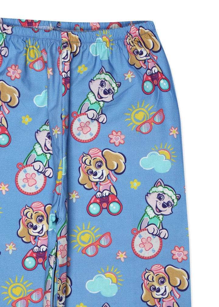 Paw Patrol Skype Print Long Sleeve Kids Night Suit - Shopbloom