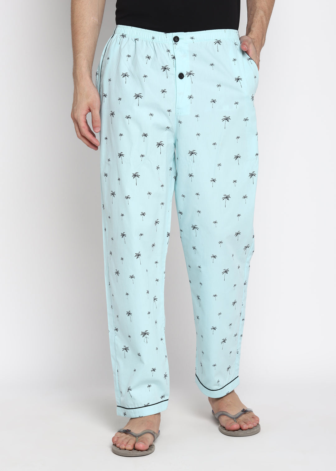 Palm Tree Print Pyjama Bottoms - Shopbloom