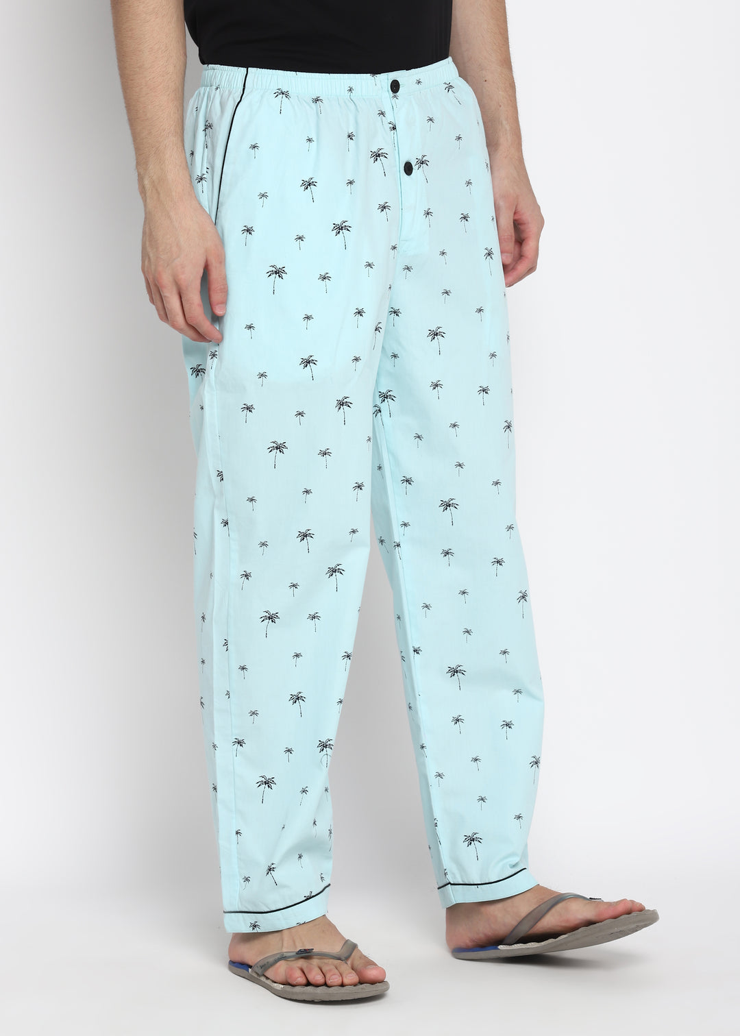 Palm Tree Print Pyjama Bottoms - Shopbloom