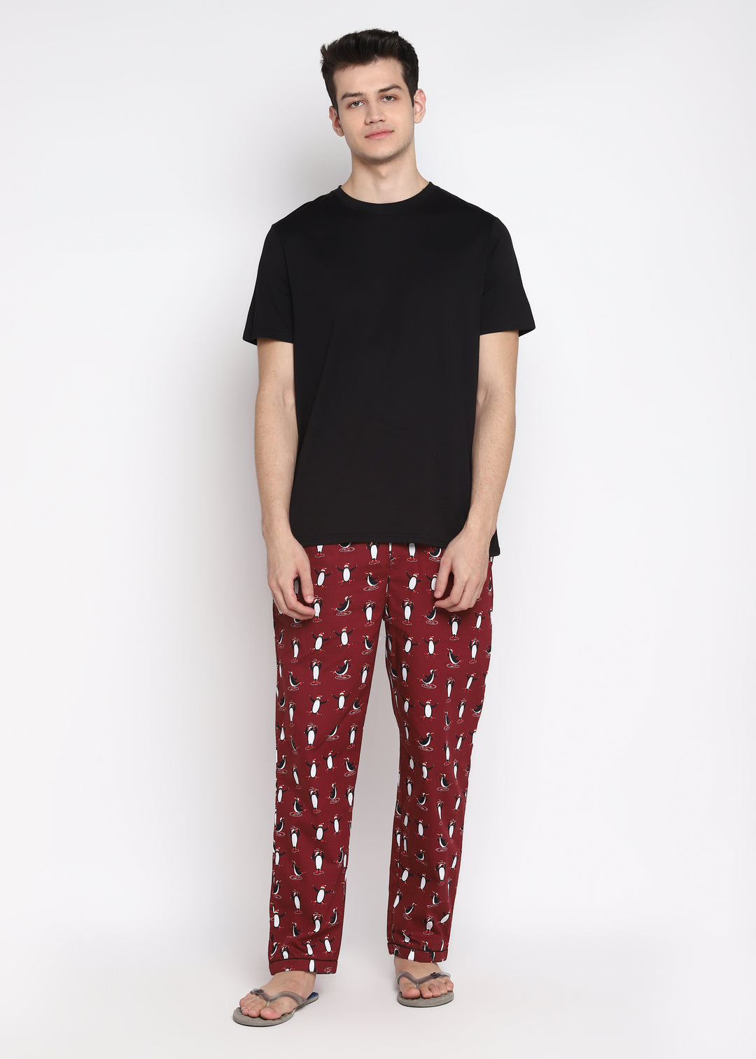 Penguin Print Men's Pyjama Bottoms - Shopbloom