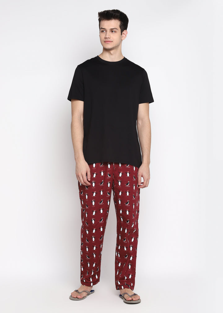 Penguin Print Men's Pyjama Bottoms - Shopbloom