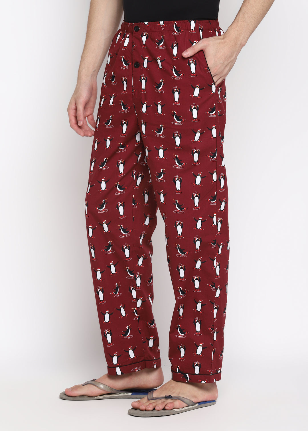 Penguin Print Men's Pyjama Bottoms - Shopbloom