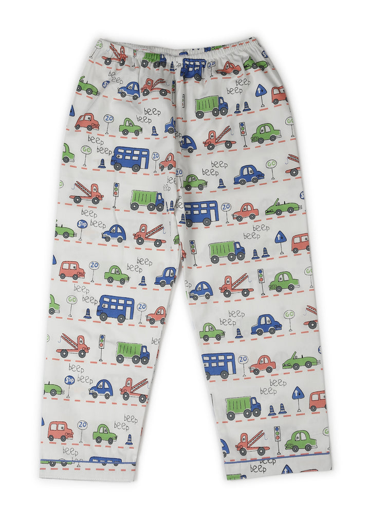 Beep Beep Long Sleeve Kids Night Suit - Shopbloom