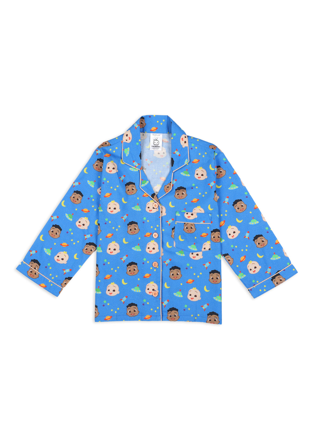 JJ and Cody Print Long Sleeve Kids Night Suit - Shopbloom