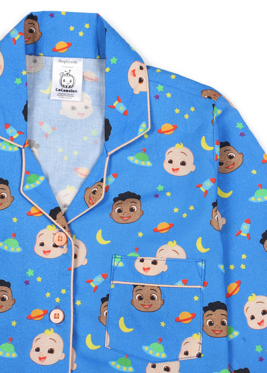 JJ and Cody Print Long Sleeve Kids Night Suit - Shopbloom